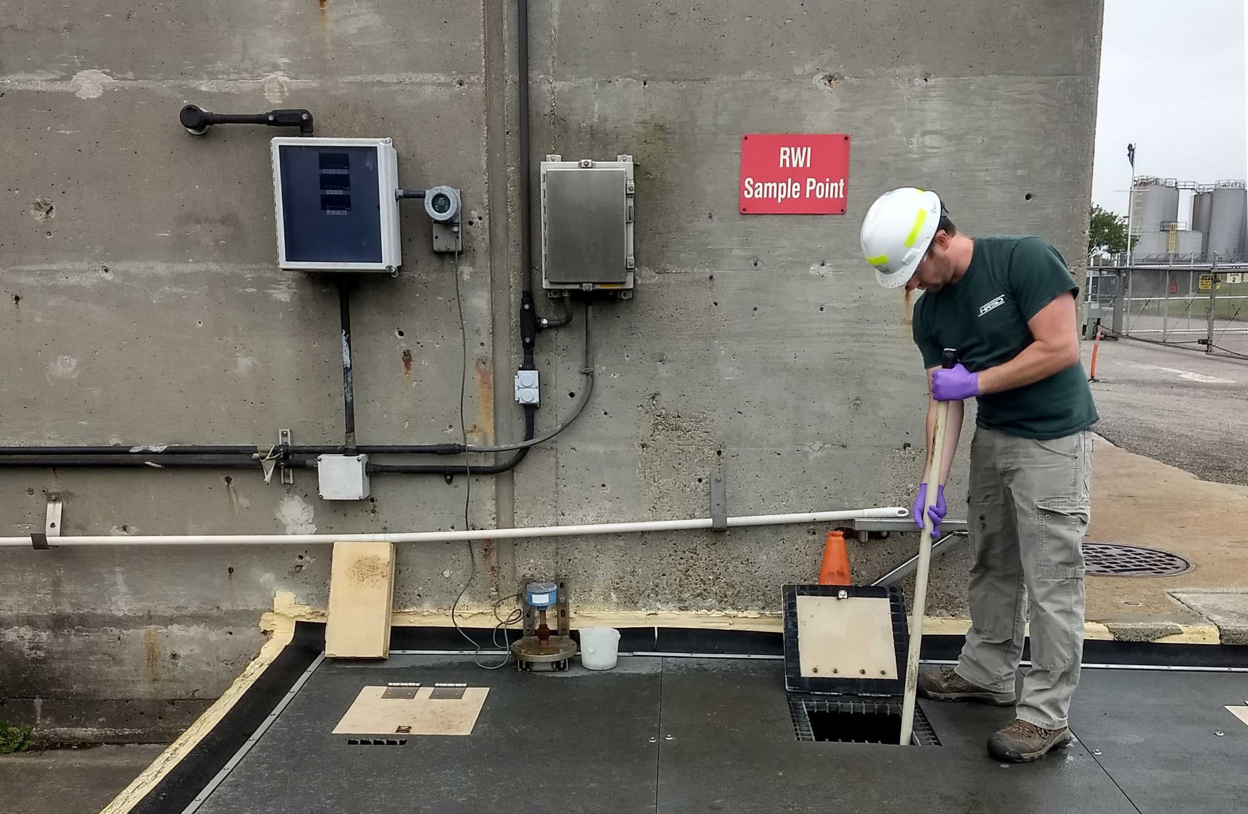 Wastewater testing at Hampton Roads Sanitation District, VA
